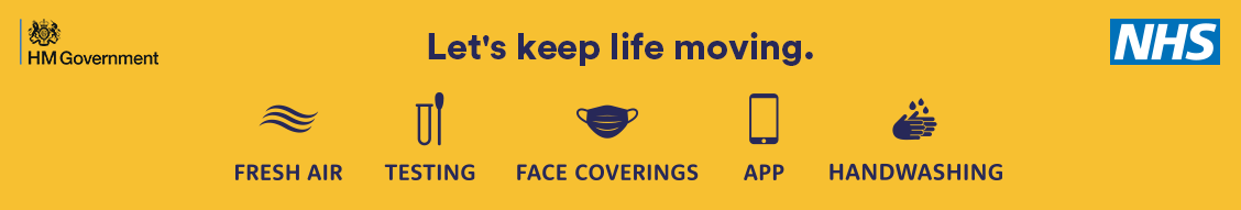 Let's Keep Life Moving Fresh Air Testing Face Coverings App Hand Washing